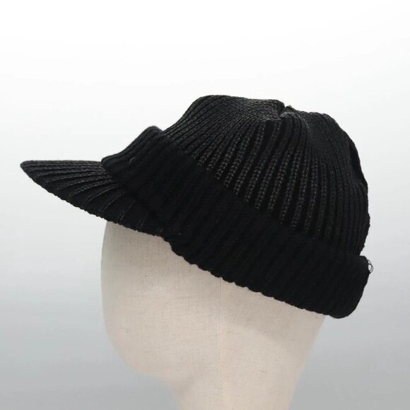 Christian Dior Cap Wool Black Auth ac3556V - Picture 10 of 13